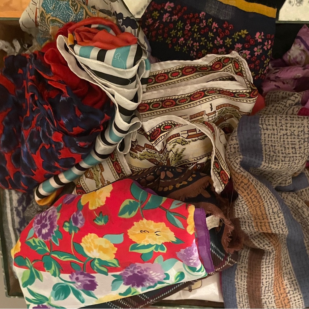 Floral and Striped Women's Scarf Collection